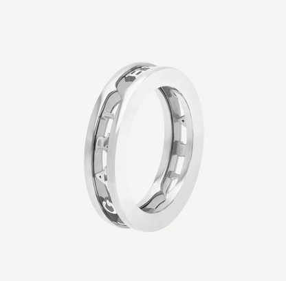 [⭐Glow]ZERO 1 ONE-BAND WITH OPENWORK LOGO SPIRAL RING