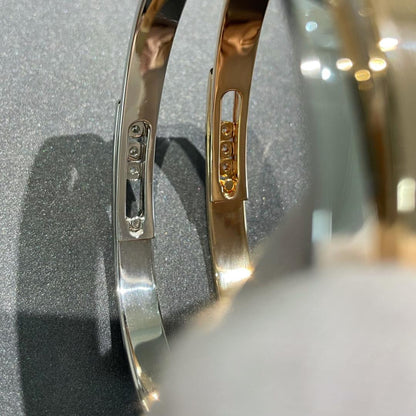 [⭐Glow]Move Noa Rose Gold Pavé Diamond Bangle Bracelet