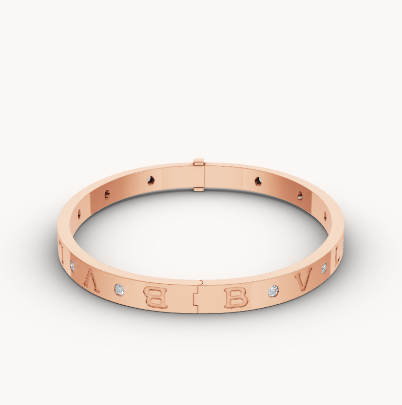 [⭐Glow]ZERO 1 PINK GOLD 12 DIAMONDS BRACELET