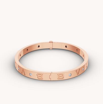 [⭐Glow]ZERO 1 PINK GOLD 12 DIAMONDS BRACELET