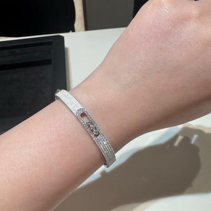 [⭐Glow]Move Noa Ciselé half pavé bangle