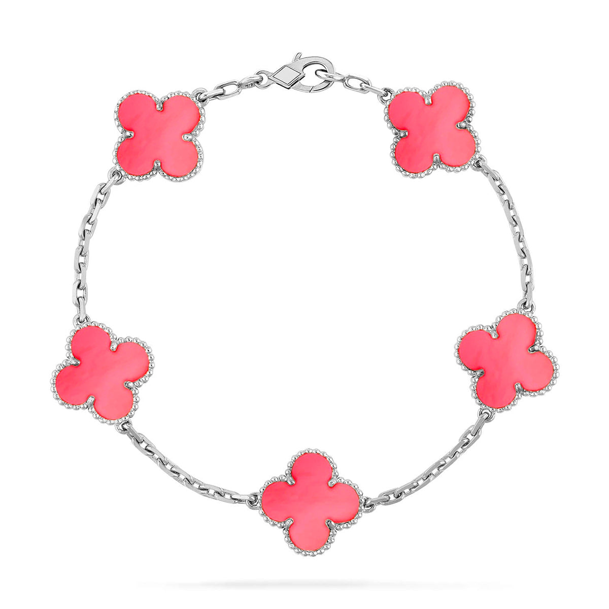 [⭐Glow] CLOVER 5 MOTIFS  PINK MOP BRACELET COLLECTION