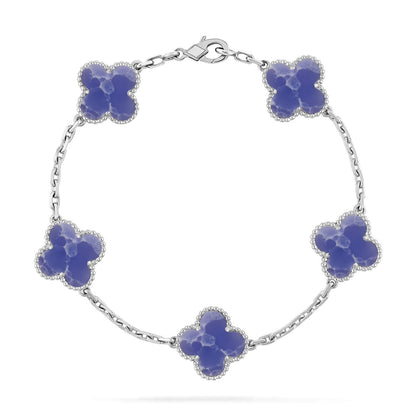 [⭐Glow]CLOVER 5 MOTIF BLUE VEINS BRACELET COLLECTION