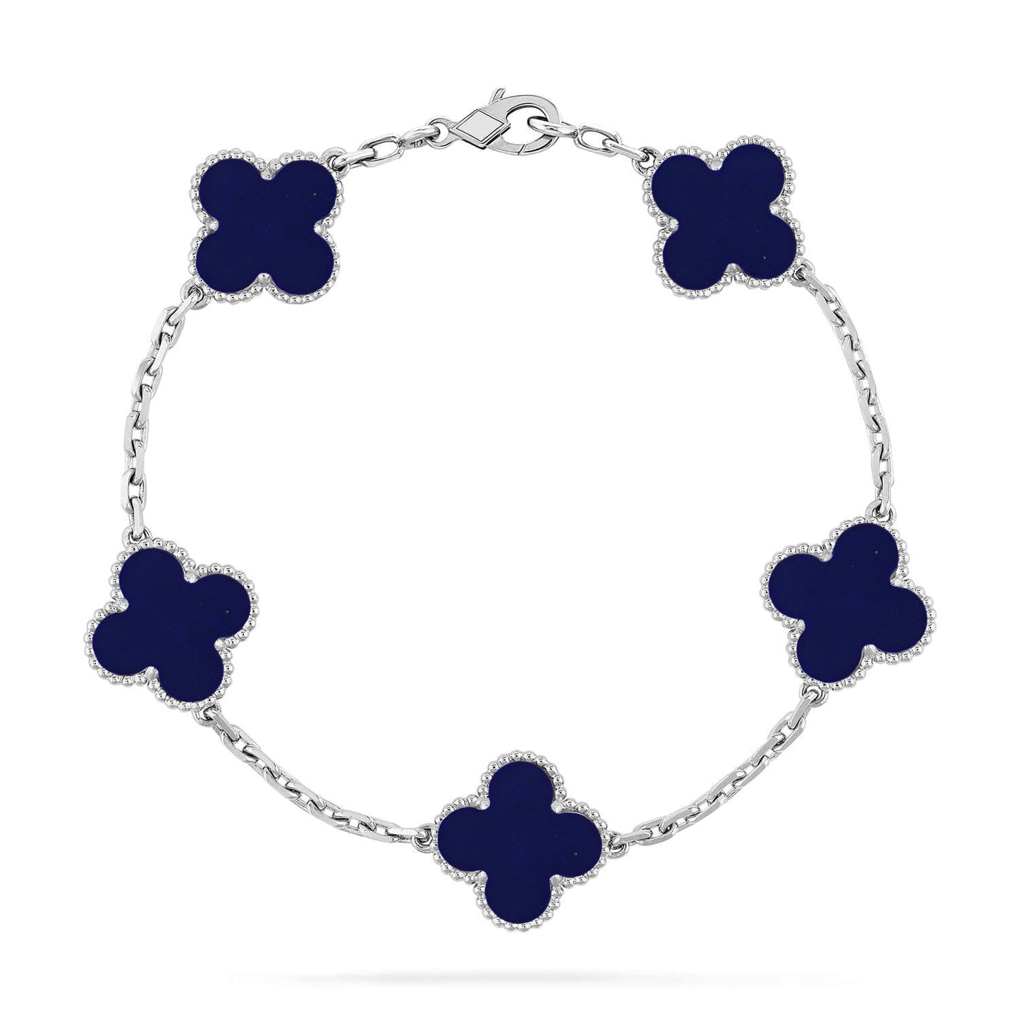[⭐Glow]CLOVER 5 MOTIF LAPIS LAZULI BRACELET COLLECTION