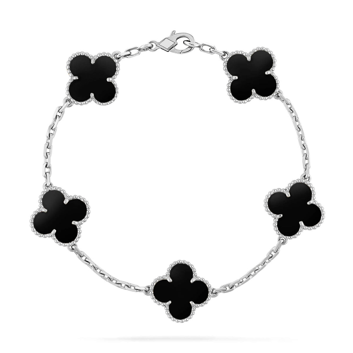 [⭐Glow] CLOVER 5 MOTIF ONYXS BRACELET COLLECTION