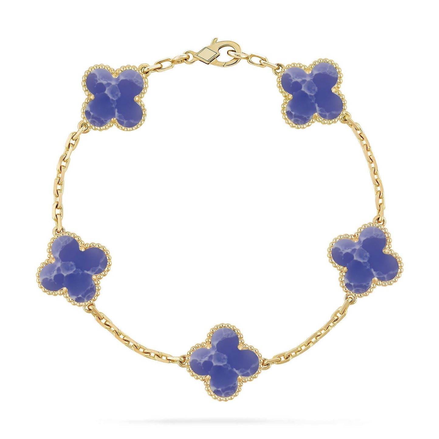 [⭐Glow]CLOVER 5 MOTIF BLUE VEINS BRACELET COLLECTION