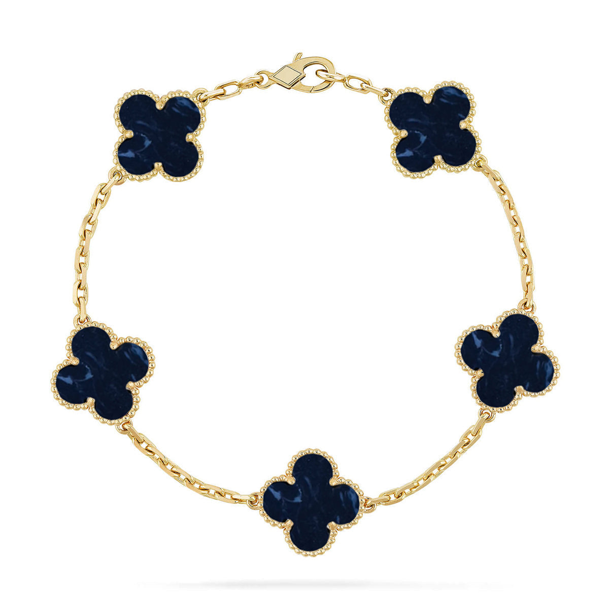 [⭐Glow]CLOVER 5 MOTIF PIETERSITE BRACELET COLLECTION