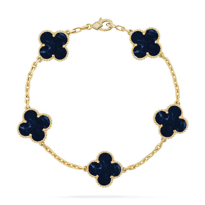[⭐Glow]CLOVER 5 MOTIF PIETERSITE BRACELET COLLECTION