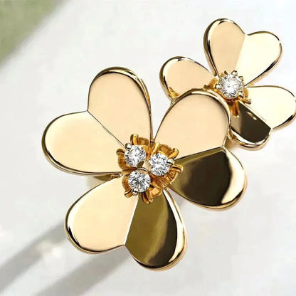 [⭐Glow]CLOVER COMOS GOLD DIAMOND RING