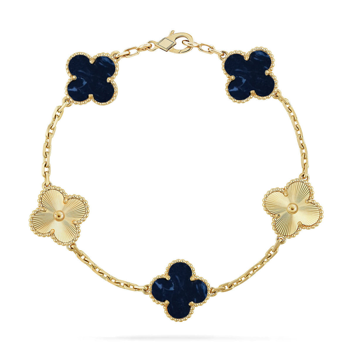 [⭐Glow]CLOVER 5 MOTIF PIETERSITE BRACELET COLLECTION