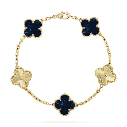 [⭐Glow]CLOVER 5 MOTIF PIETERSITE BRACELET COLLECTION