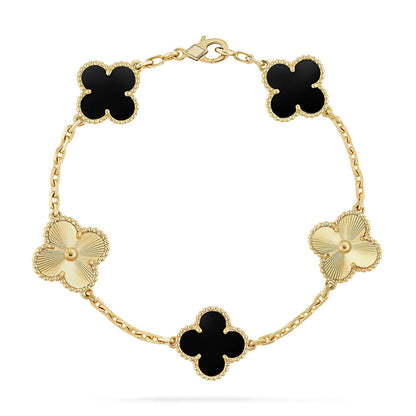 [⭐Glow] CLOVER 5 MOTIF ONYXS BRACELET COLLECTION