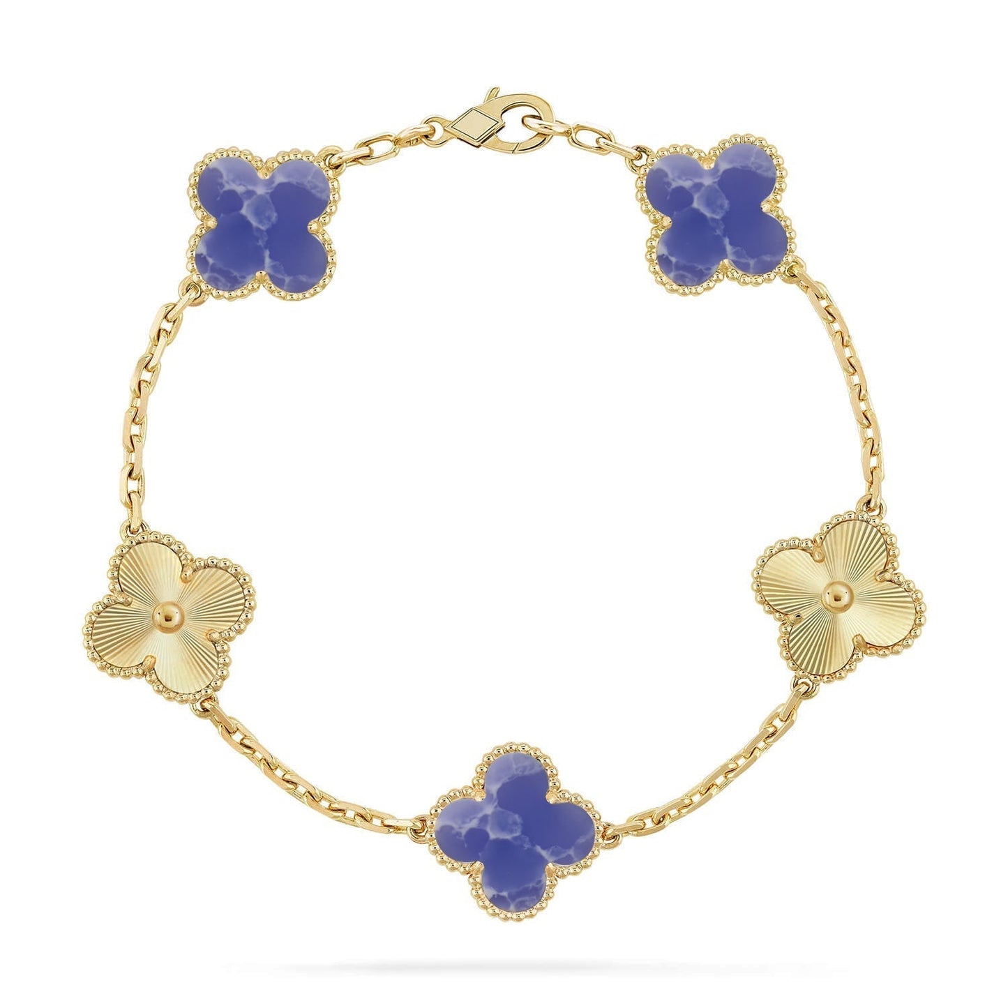 [⭐Glow]CLOVER 5 MOTIF BLUE VEINS BRACELET COLLECTION