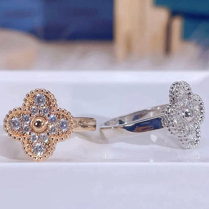 [⭐Glow]CLOVER DIAMOND RING
