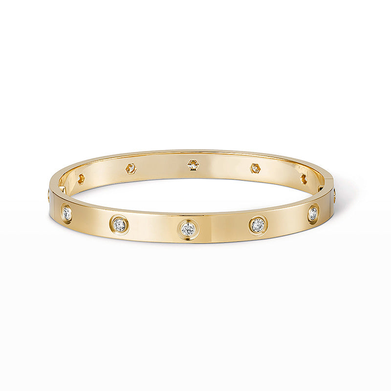 [⭐Glow]LOVE BRACELET 6.1MM 10 DIAMONDS