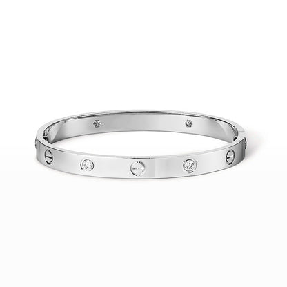 [⭐Glow]LOVE BRACELET 6.1MM 4 DIAMONDS