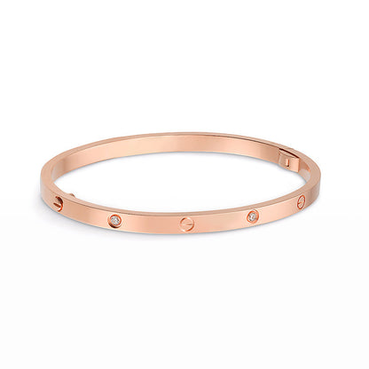[⭐Glow]LOVE BRACELET 3.65MM 6 DIAMONDS