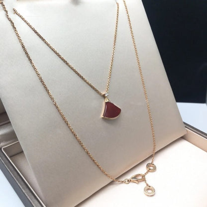 [⭐Glow]DREAM NECKLACE CARNELIAN 1 DIAMOND
