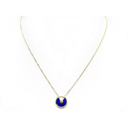 [⭐Glow]AMULETTE ROSE GOLD AGATE NECKLACE