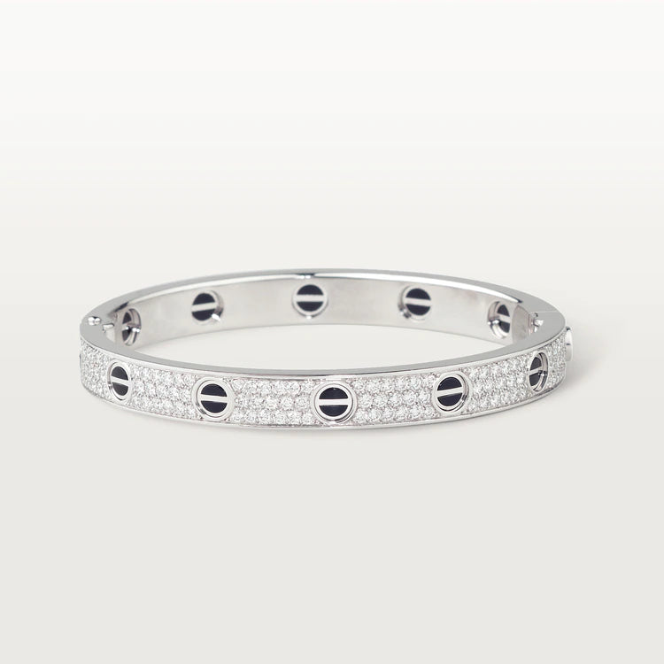 [⭐Glow]LOVE BRACELET 6.1MM DIAMOND-PAVED CERAMIC