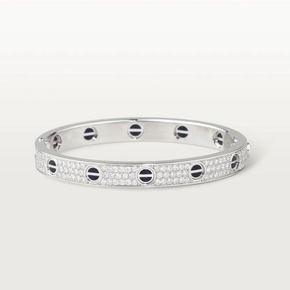 [⭐Glow]LOVE BRACELET 6.1MM DIAMOND-PAVED CERAMIC