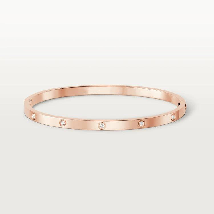 [⭐Glow]LOVE BRACELET 3.65MM 10 DIAMONDS