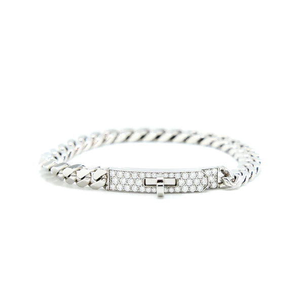 [⭐Glow]KELLY CHAIN SILVER DIAMOND BRACELET