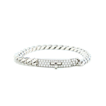 [⭐Glow]KELLY CHAIN SILVER DIAMOND BRACELET