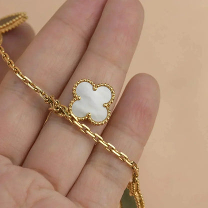 [⭐Glow]LUCKY SPRING 5 MOTIF GOLD BRACELET