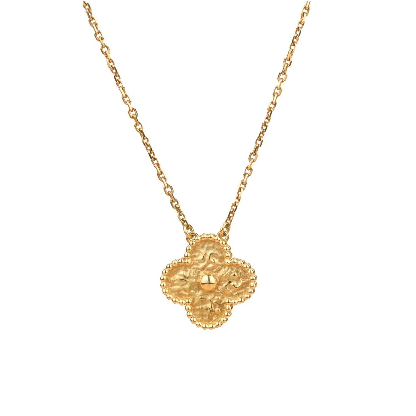 [⭐Glow]CLOVER 15MM  BRONZING NECKLACE