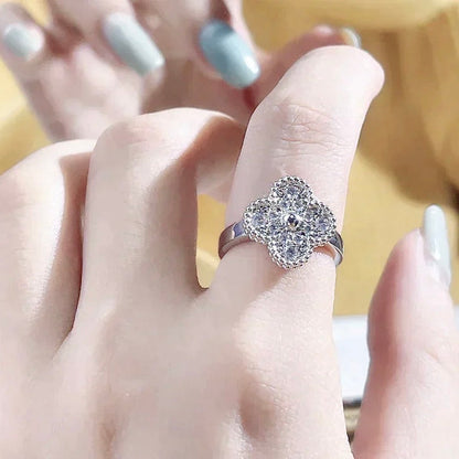 [⭐Glow]CLOVER DIAMOND RING