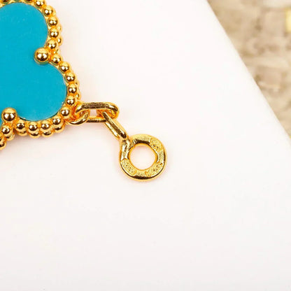 [⭐Glow] CLOVER 5 MOTIF TURQUOISE BRACELET COLLECTION