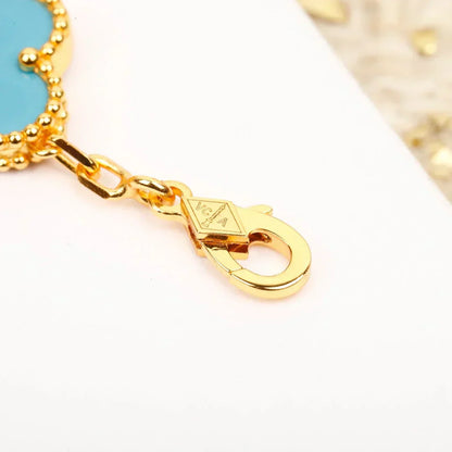 [⭐Glow] CLOVER 5 MOTIF TURQUOISE BRACELET COLLECTION