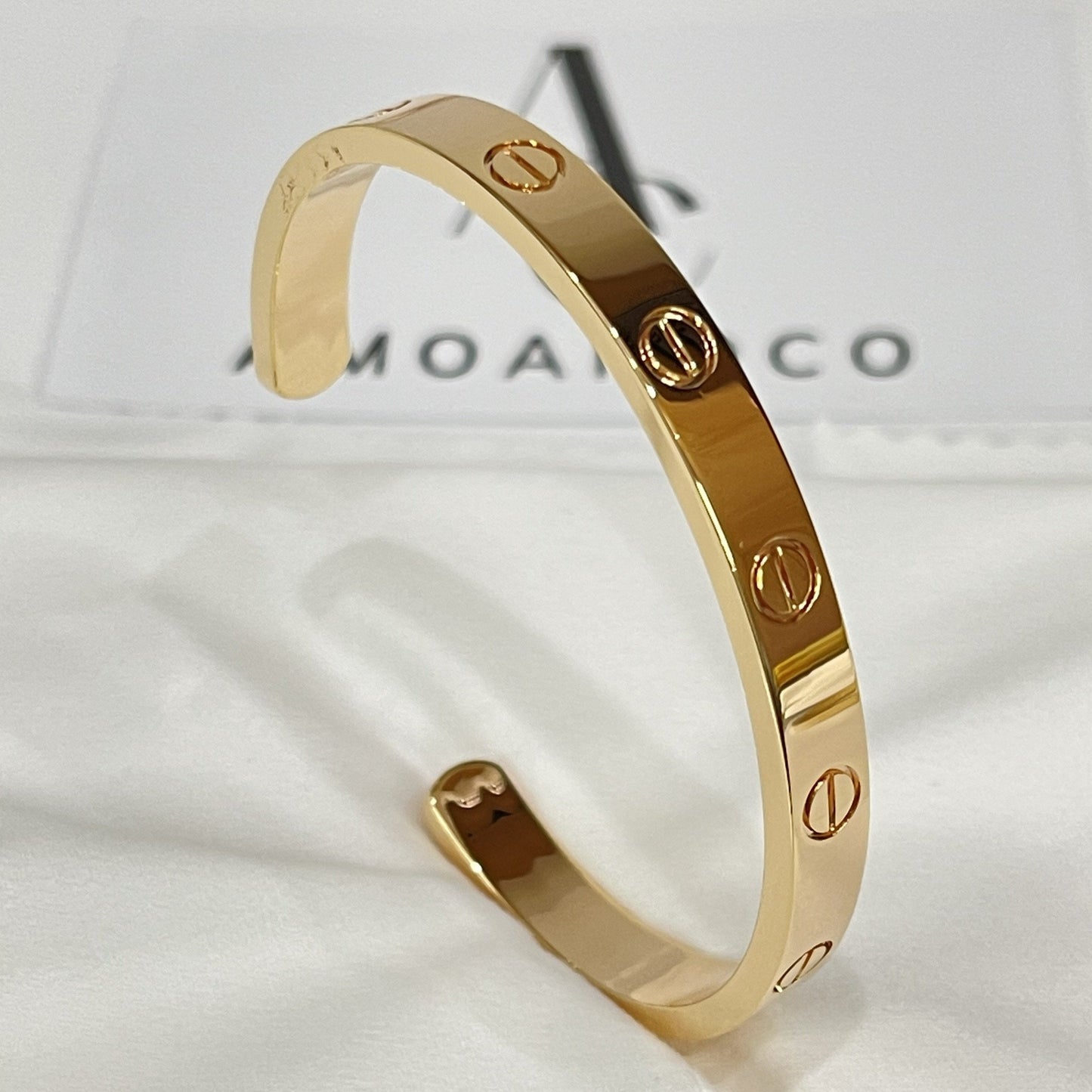 [⭐Glow]LOVE BRACELET 6.1MM OPEN CUFF