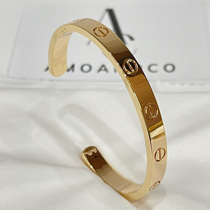 [⭐Glow]LOVE BRACELET 6.1MM OPEN CUFF