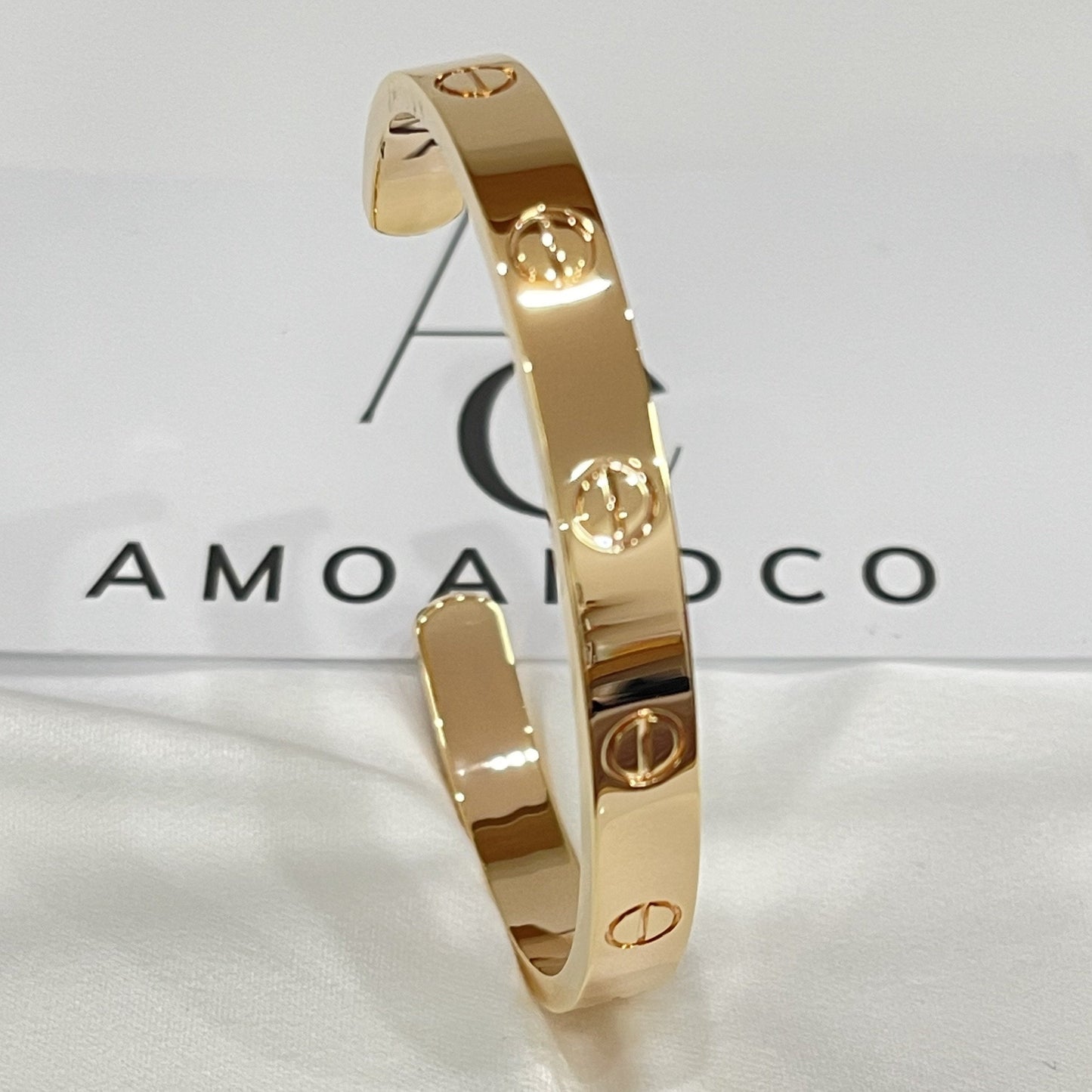 [⭐Glow]LOVE BRACELET 6.1MM OPEN CUFF