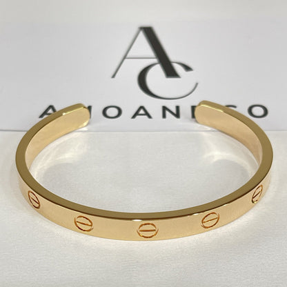 [⭐Glow]LOVE BRACELET 6.1MM OPEN CUFF