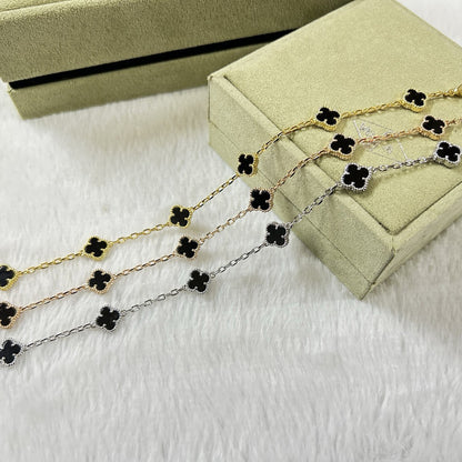 [⭐Glow]CLOVER 6 MOTIF  ONYXS BRACELET