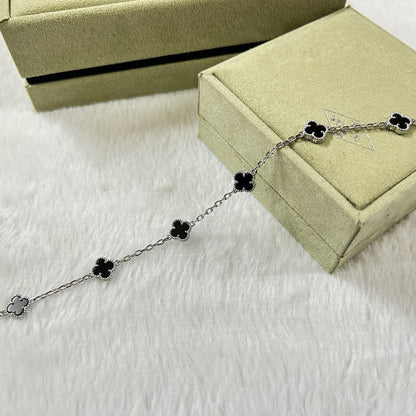 [⭐Glow]CLOVER 6 MOTIF  ONYXS BRACELET
