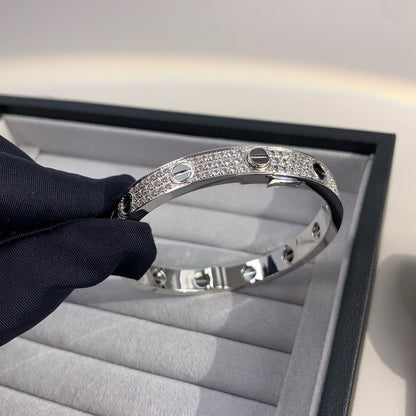 [⭐Glow]LOVE BRACELET 6.1MM DIAMOND-PAVED CERAMIC