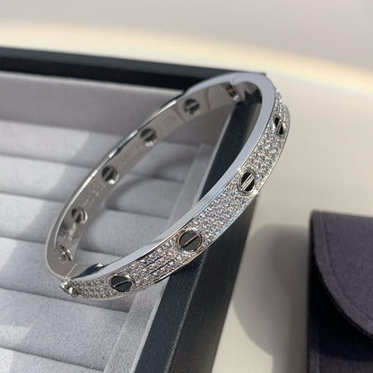 [⭐Glow]LOVE BRACELET 6.1MM DIAMOND-PAVED CERAMIC