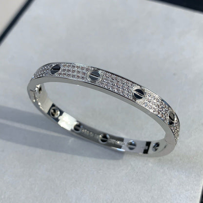 [⭐Glow]LOVE BRACELET 6.1MM DIAMOND-PAVED CERAMIC