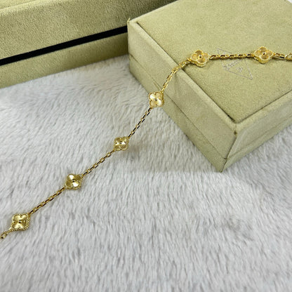 [⭐Glow]CLOVER 6 MOTIF DIAMOND BRACELET