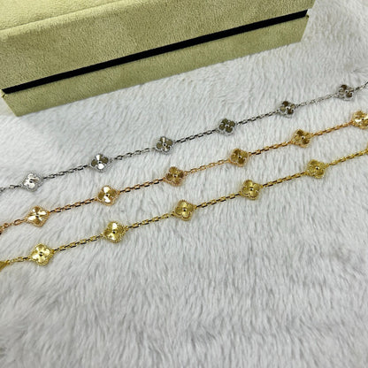 [⭐Glow]CLOVER 6 MOTIF DIAMOND BRACELET