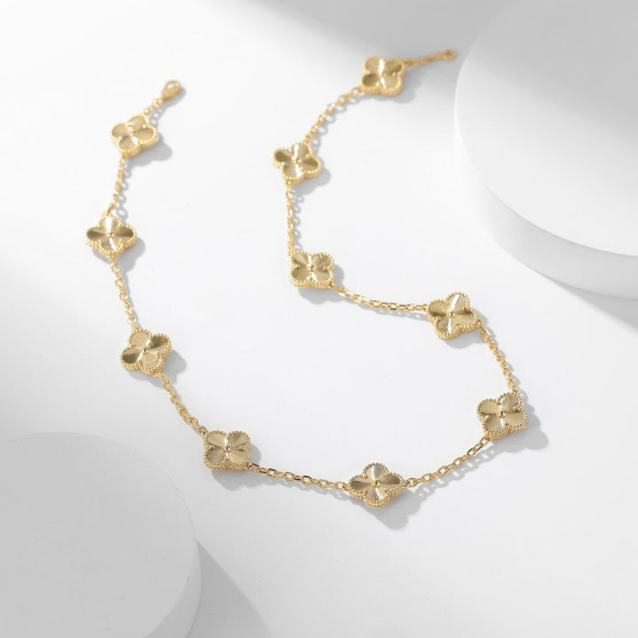 [⭐Glow]CLOVER 10 MOTIFS LASER NECKLACE