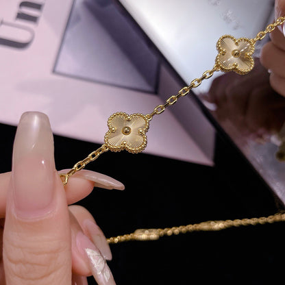 [⭐Glow]CLOVER 10 MOTIFS LASER NECKLACE