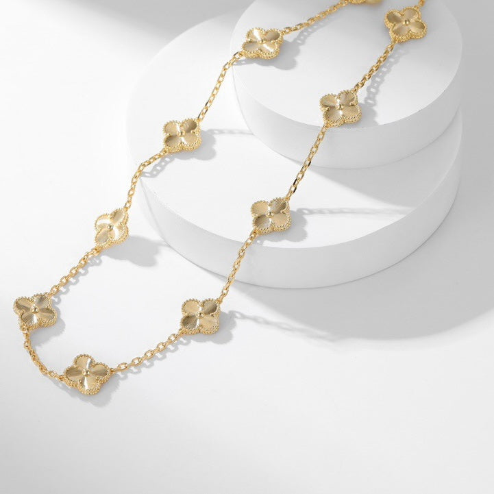 [⭐Glow]CLOVER 10 MOTIFS LASER NECKLACE