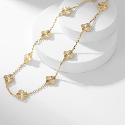 [⭐Glow]CLOVER 10 MOTIFS LASER NECKLACE