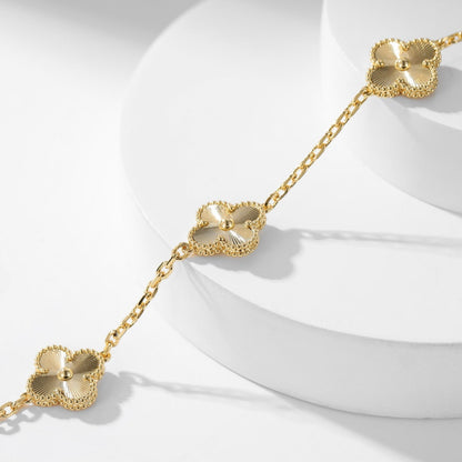[⭐Glow]CLOVER 10 MOTIFS LASER NECKLACE