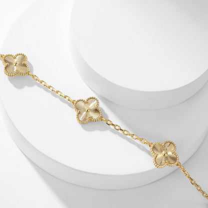 [⭐Glow]CLOVER 10 MOTIFS LASER NECKLACE